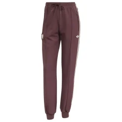 adidas Womens Olympique Lyonnais Terrace 2024 2025 Icons Tracksuit Bottoms in Red