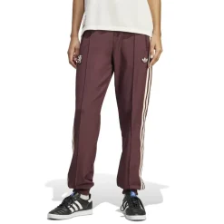 adidas Womens Olympique Lyonnais Terrace 2024 2025 Icons Tracksuit Bottoms in Red