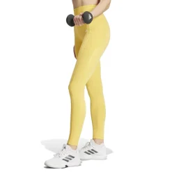 adidas Womens Opt St Hr 1 1 L Legging in Yellow