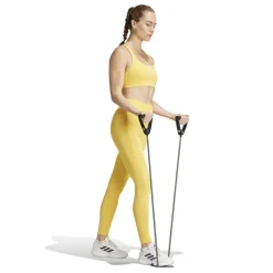 adidas Womens Opt St Hr 1 1 L Legging in Yellow