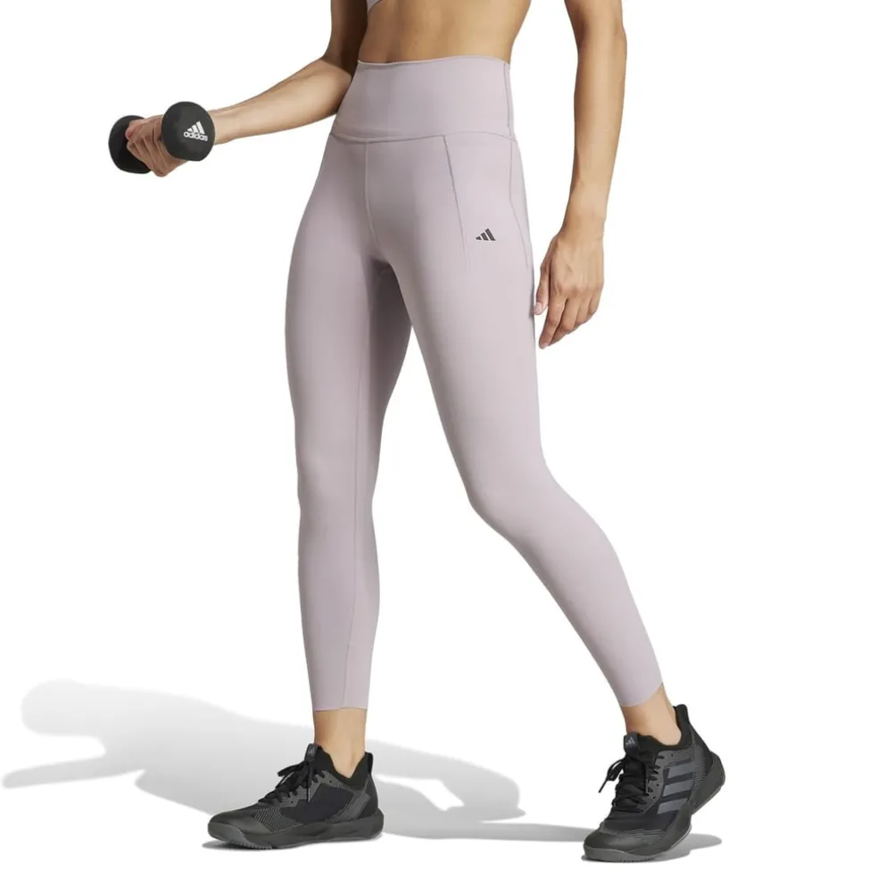 adidas Womens Optime Luxe 7 8 Leggings in Purple
