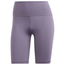 adidas Womens Optime Training Bike Short Leggings in Purple