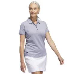 adidas Womens Ottoman Short Sleeve Polo Shirt in Blue