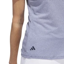 adidas Womens Ottoman Short Sleeve Polo Shirt in Blue