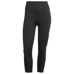 adidas Womens Own The Run Three Quarterleggings in Black