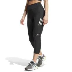 adidas Womens Own The Run Three Quarterleggings in Black