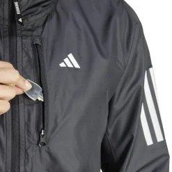 adidas Womens Own The Run Running Jacket in Black