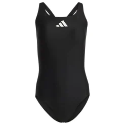 adidas Womens Solid Swimsuit in Black