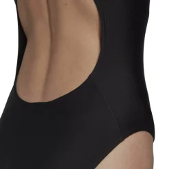 adidas Womens Solid Swimsuit in Black