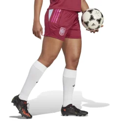 adidas Womens Spain Tiro 23 Training Shorts in Red