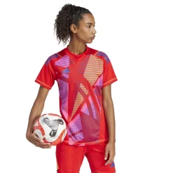 adidas Womens T24 P Gk Jersey W T-Shirt in Red