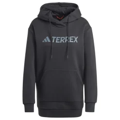 adidas Womens Terrex Multi Large Logo Hoodie in Black
