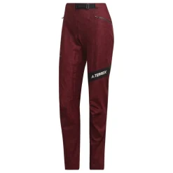 adidas Womens Terrex Techrock Rain.rdy Pants in Red