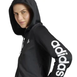 adidas Womens W Linear Ts Tracksuit in Black