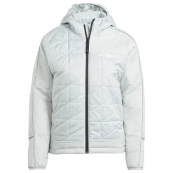 adidas Womens W Multi Ins Hoodyj Down Jacket in Grey