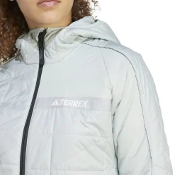 adidas Womens W Multi Ins Hoodyj Down Jacket in Grey