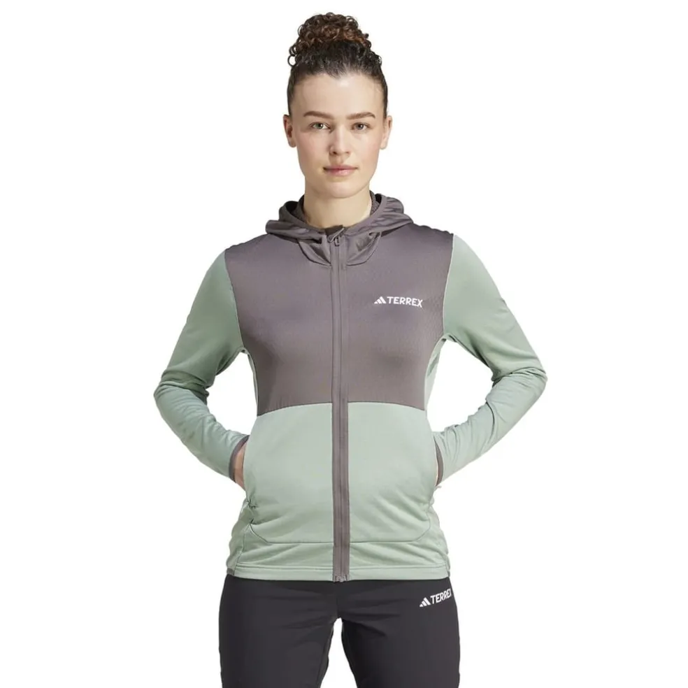 adidas Womens W Xpr Lt Fl H J Fleece in Green