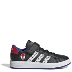 adidas X Marvels Spider Man Grand Court Shoes Childrens in Blue