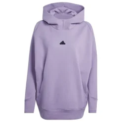 adidas Z.N.E Hooded Relaxed Fit Sweatshirt in Purple