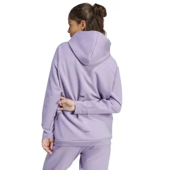 adidas Z.N.E Hooded Relaxed Fit Sweatshirt in Purple