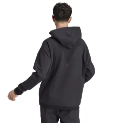adidas Z.N.E. Hooded Relaxed Fit Sweatshirt in Black