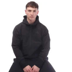 adidas Z.N.E. Woven Full-Zip Hooded Track Top in Black