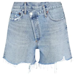 Agolde Criss Cross Shorts in Blue
