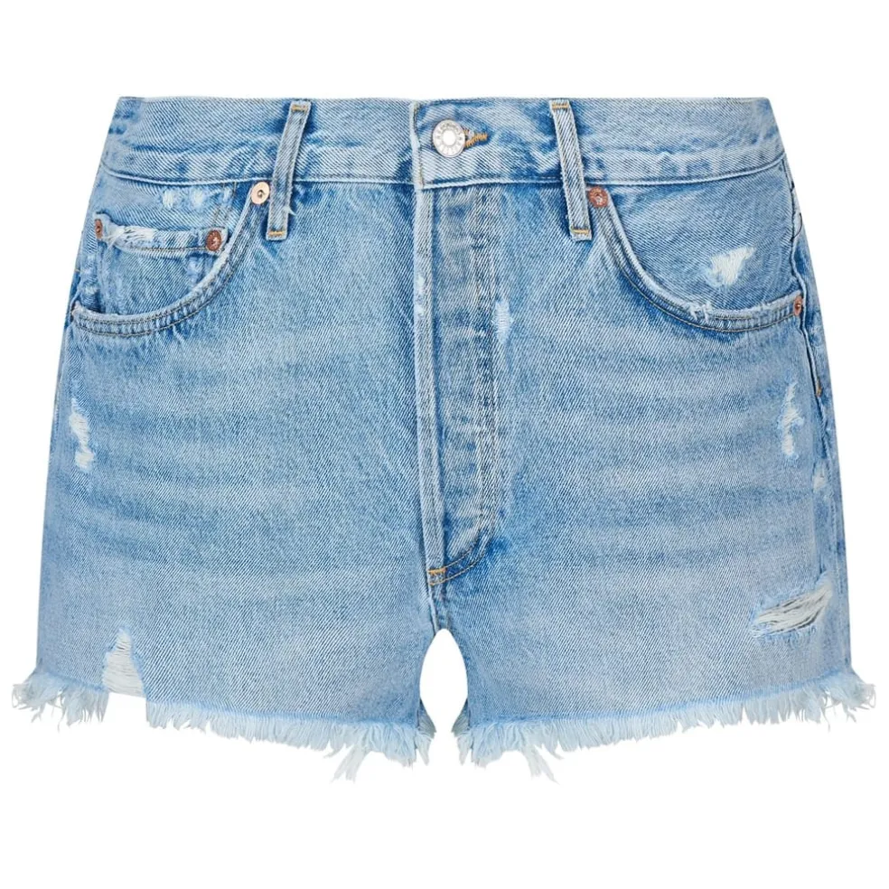 Agolde Parker Shorts in Blue