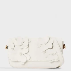 Aldo Bouquet Floral Patterned Shoulder Bag with Detachable Strap in Neutral