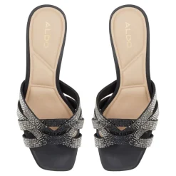 Aldo Curtsy Heel Sandals in Black