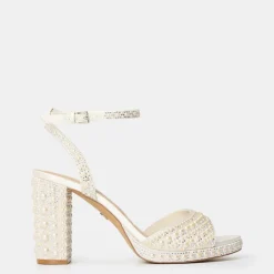 Aldo Heeled Sandals in White