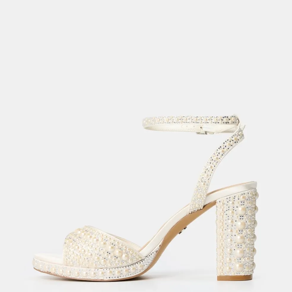 Aldo Heeled Sandals in White