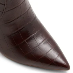 Aldo Knee High Block Heel Boots in Brown