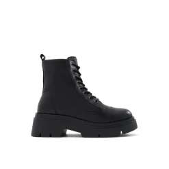 Aldo Marthia Motorcycle Chunky Heel Boots in Black