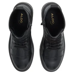 Aldo Marthia Motorcycle Chunky Heel Boots in Black