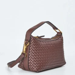 Aldo Ribbed Hobo Handbag with Detachable Strap in Neutral