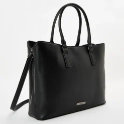 Aldo Tarandi Tote with Detachable Strap in Black