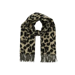 AllSaints Leopard Wvn Scf in Grey