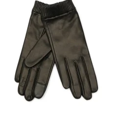 AllSaints Lthr El Cf Glv in Black