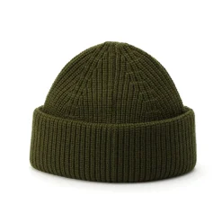 AllSaints Merino Beanie in Green