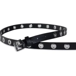 AllSaints 20mm Eyelet Belt in Black
