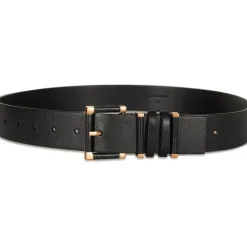 AllSaints 38mm Wpd B Belt in Black