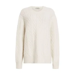 AllSaints Sirius Long Sleeve Relaxed Fit Sweater in White