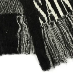 AllSaints State Knit Scarf in Black