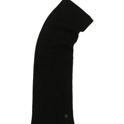 AllSaints Waffl Knt Scarf in Black