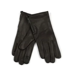 AllSaints Zip Lthr Glv in Brown