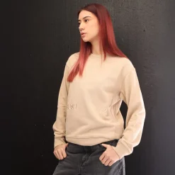 Ambush Crewneck Sweatshirt in Beige