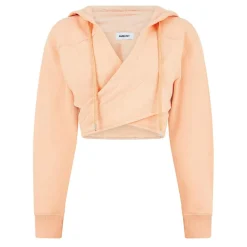 Ambush Cropped Hooded Regular Fit Sweatshirt in Pink