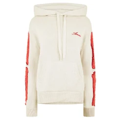 Amiri Bones Hooded Sweatshirt in Cream
