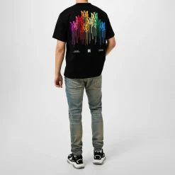 Amiri Mx 1 Distressed Jeans in Blue